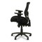 Alera Etros Series 17.16 in. to 20.86 in. Seat Height Mesh Mid-Back Petite Multifunction Chair - Black